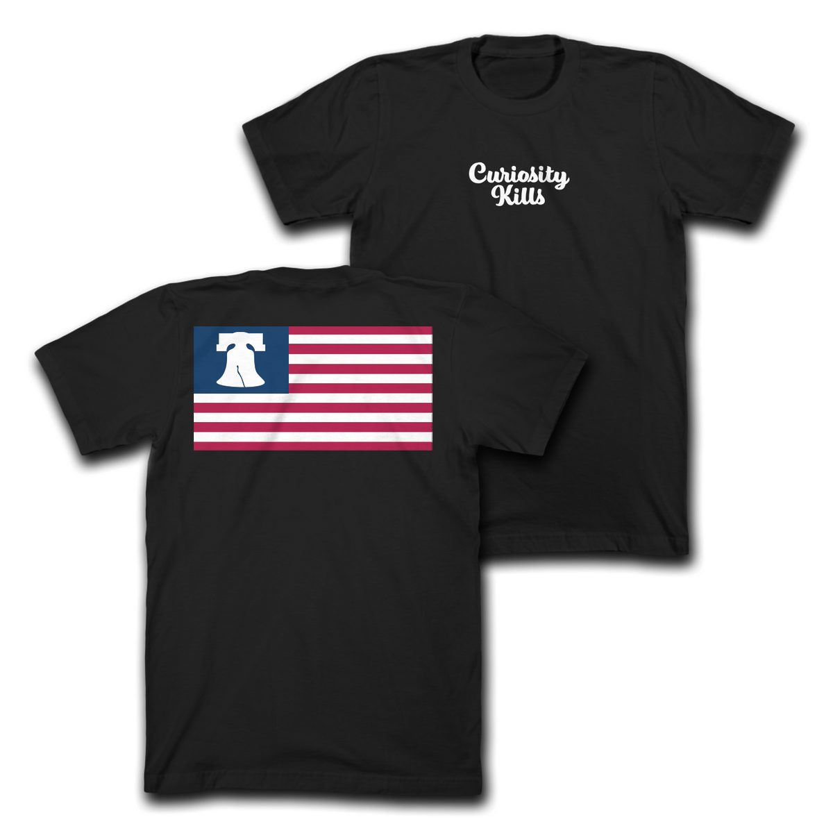 Curiosity Kills - Liberty Tee - Black **PRE ORDER**