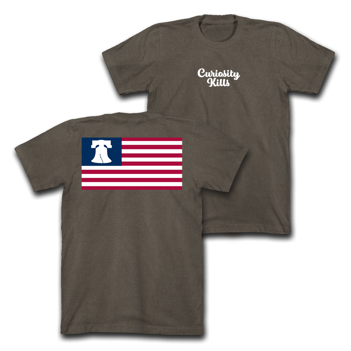Curiosity Kills - Liberty Tee - Cocoa **PRE ORDER**