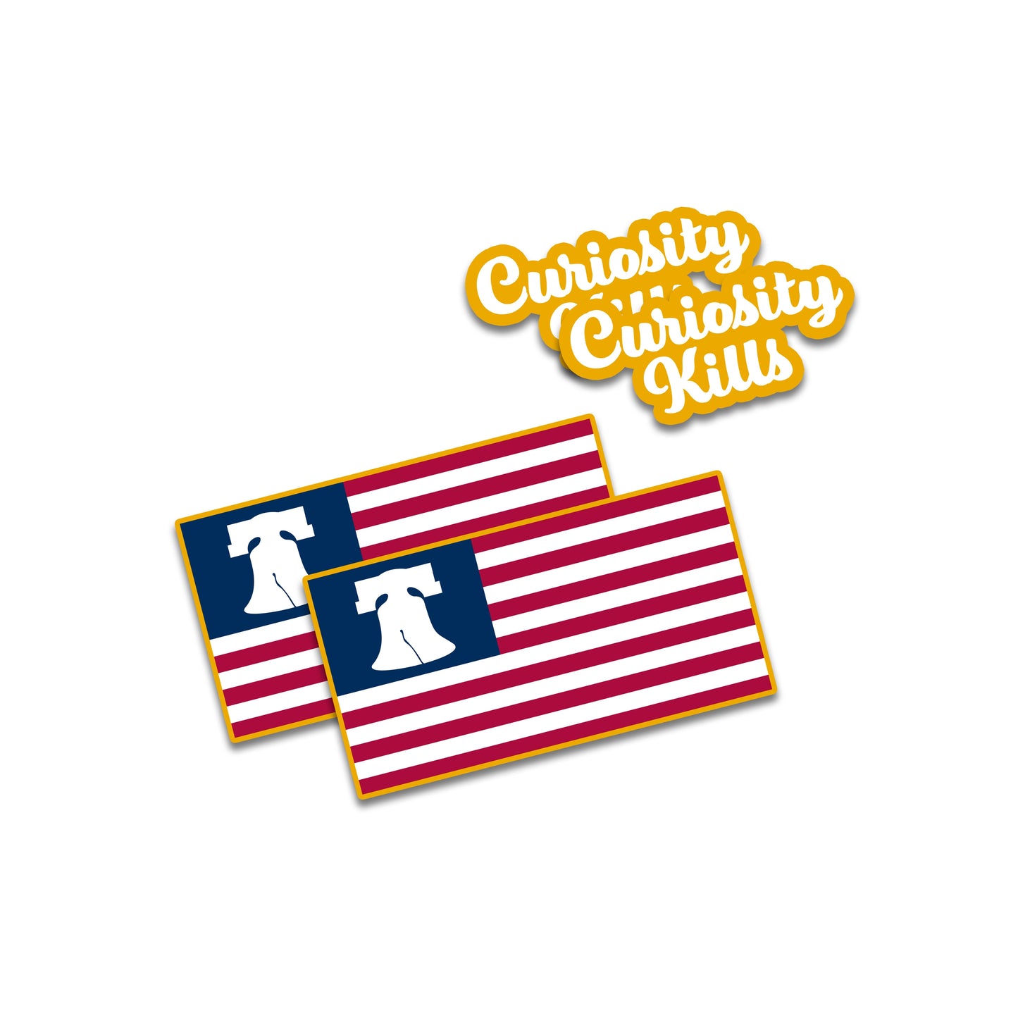 Curiosity Kills - Liberty Sticker Pack - 4 Pack **PRE ORDER**